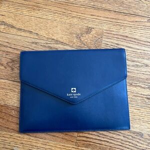 Katie Spade navy blue clutch
